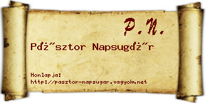 Pásztor Napsugár névjegykártya